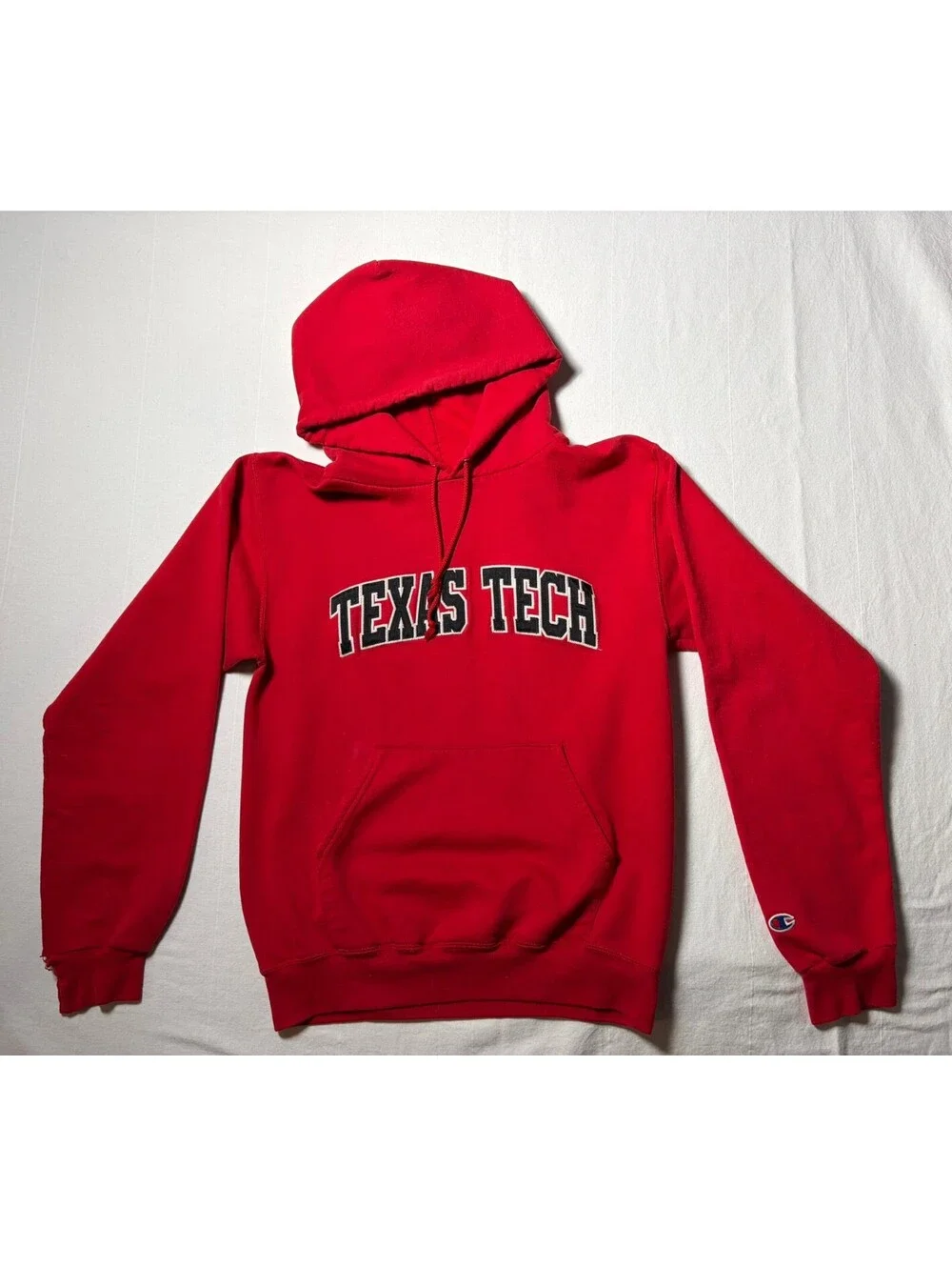 Champion Texas Tech Red Raiders Hoodie Sweatshirt Red Small S